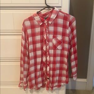 Red & white Rails plaid